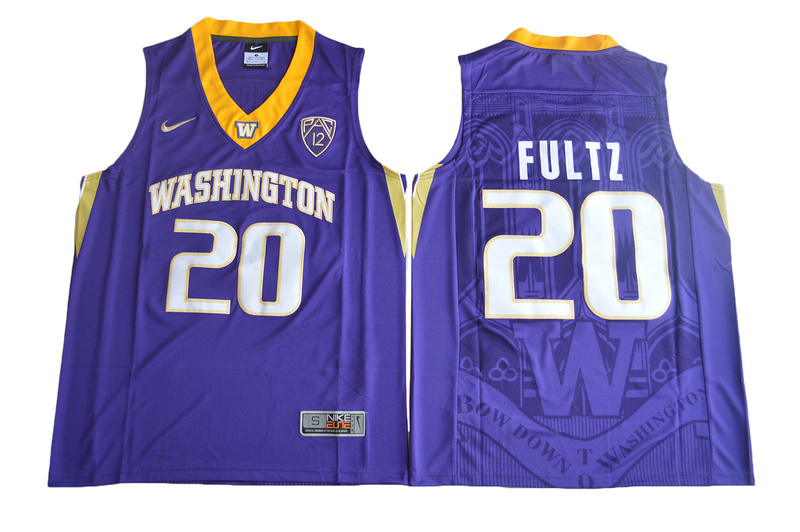 2017 Washington Huskies Markelle Fultz #20 College Basketball Jersey - Purple->boston celtics->NBA Jersey